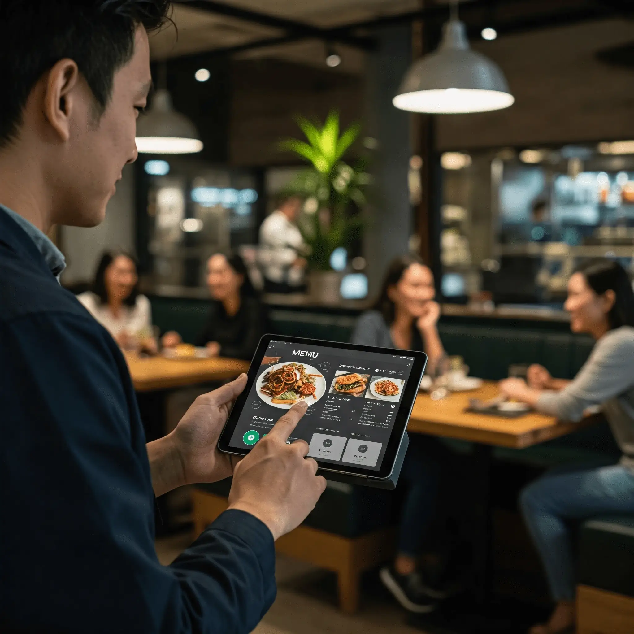 Restaurant menu customization dashboard